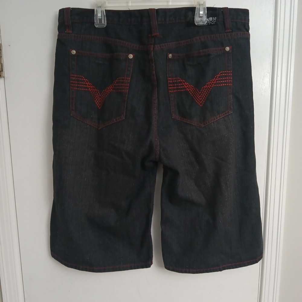 Men's Black Denim Vintage Y2K Jeans Shorts
